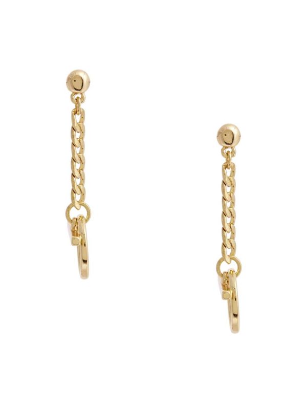Guess 14KT Chain-Link Toggle Örhängen Dam Guld | 372906-XGZ