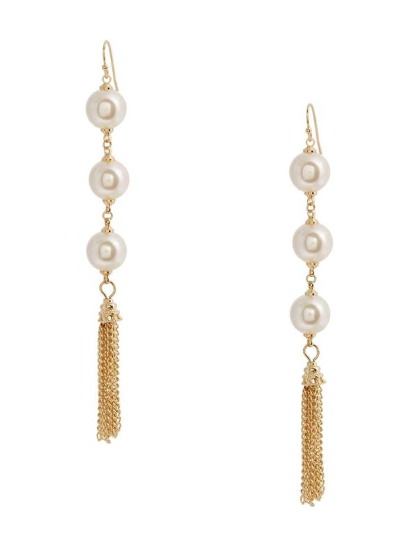 Guess 14KT Pearl Tassel Örhängen Dam Guld | 495810-SVK