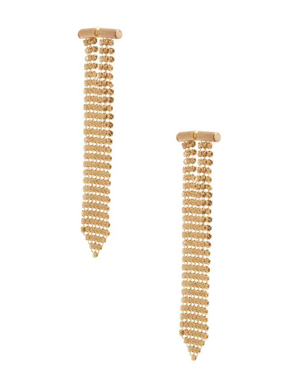 Guess 14KT Plated Chainmail Örhängen Dam Guld | 319845-MNS