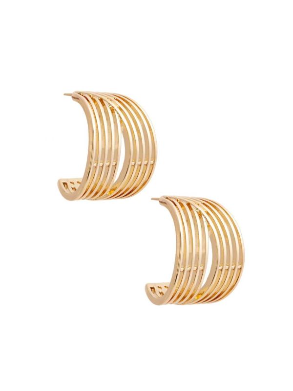 Guess 14KT Plated Shield Örhängen Dam Guld | 893504-ZUR