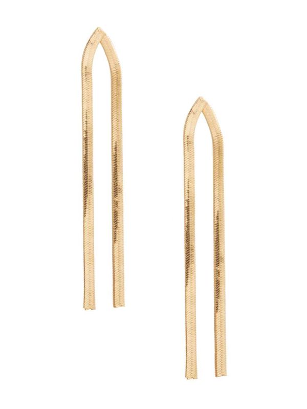 Guess 14KT Plated Snake Chain Örhängen Dam Guld | 861209-GYU