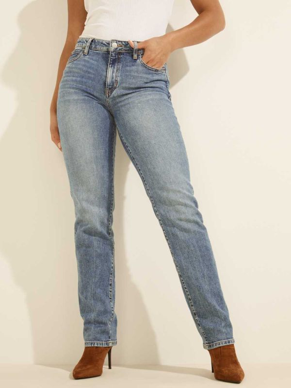 Guess 1981 Straight-Leg Jeans Dam Ljusblå Vita | 283710-CMU