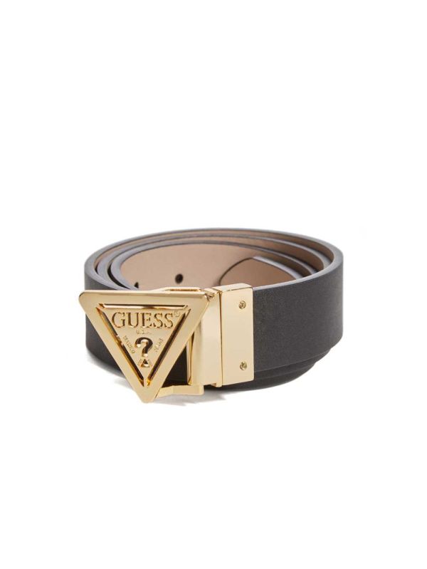 Guess 32MM REVERISBLE TRIANGLE Bälte Dam Grå Vita | 957803-ZSM