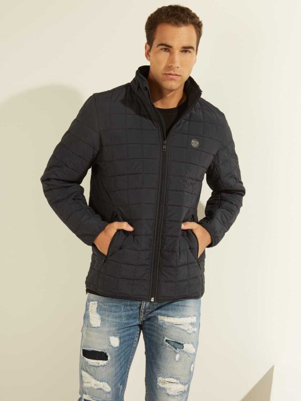 Guess Active Nylon Puffer Jacka Herr Mörkolika Färger | 791246-OIH