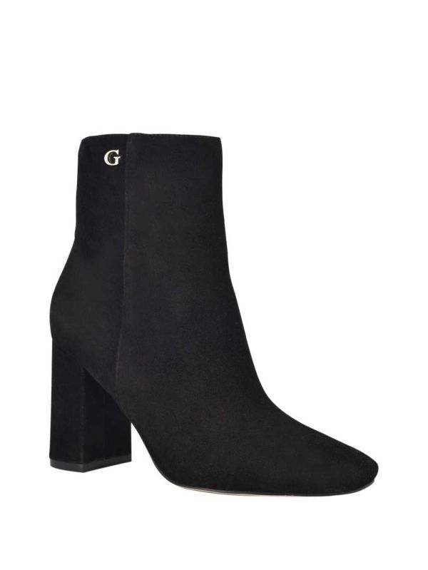 Guess Adelia Faux-Mocka Ankle Kängor Dam Svarta | 376495-ANX