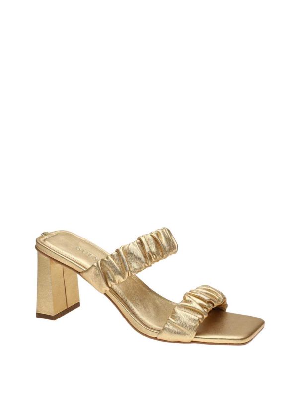 Guess Aindrea Klackar Mules Klackskor Dam Guld | 210789-VHR