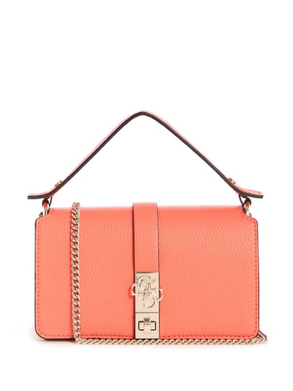 Guess Albury Mini Crossbody Väska Dam Korall | 586214-SRK