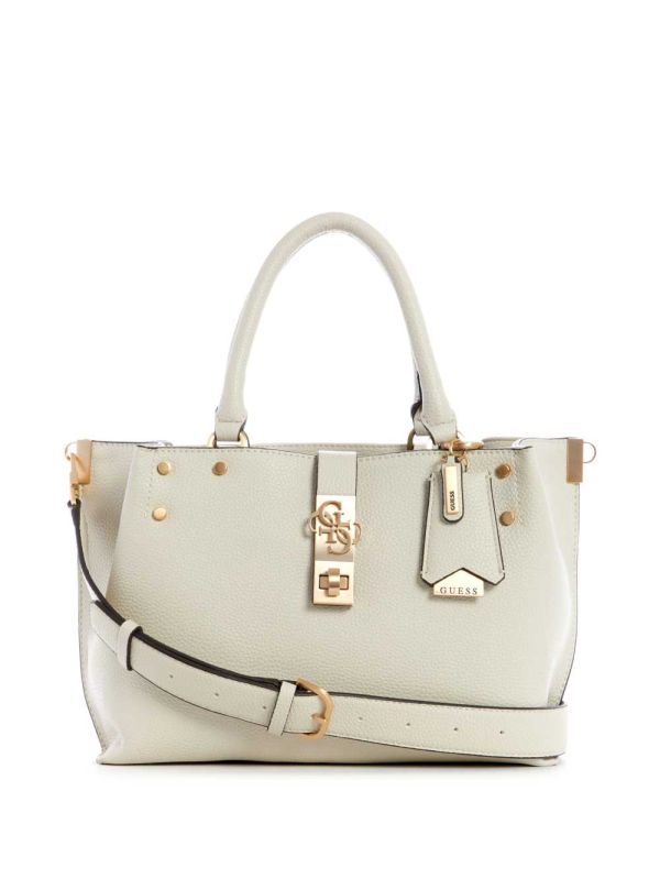 Guess Albury Small Girlfriend Satchel Väska Dam Grå | 705469-BIV