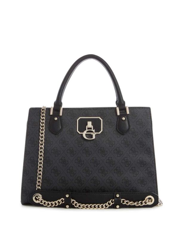Guess Alisa Girlfriend Satchel Väska Dam Blå Blommiga | 079168-YAO