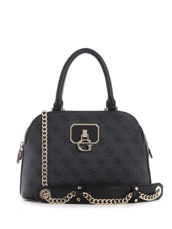 Guess Alisa Small Girlfriend Satchel Väska Dam Blå Blommiga | 039524-PUW