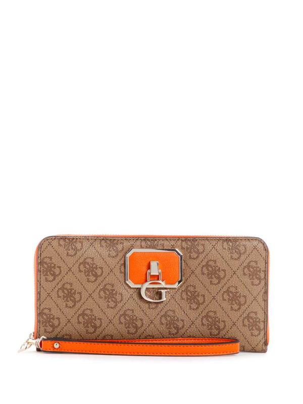 Guess Alisa Zip-Around Plånbok Dam Orange | 524910-OFE