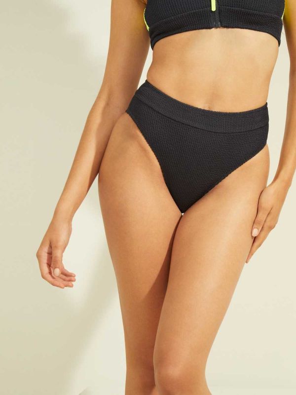 Guess Amanda High-Midja Bikini Bottoms Badkläder Dam Blå Mörkgrå | 943085-PSI