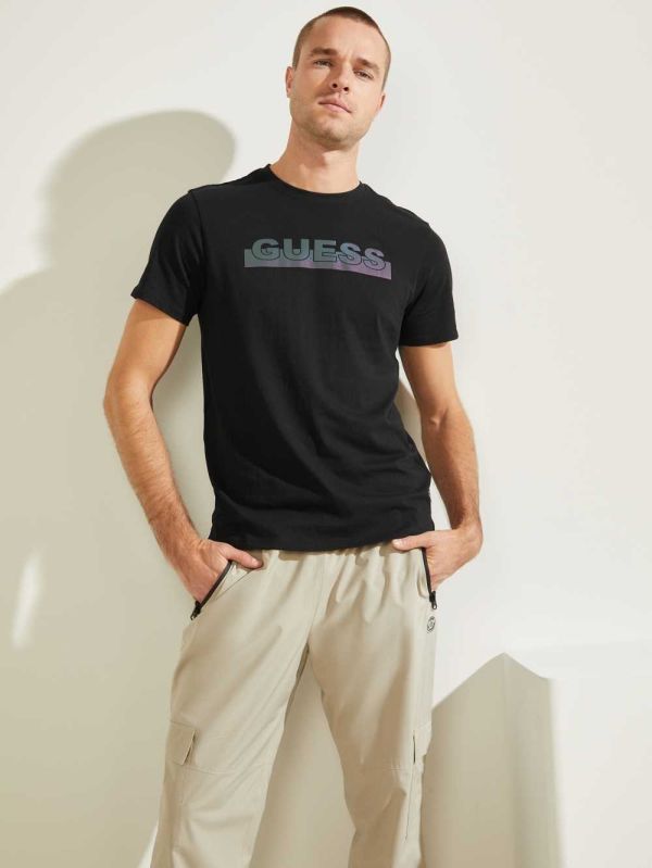 Guess Apex T-shirt Herr Svarta | 216893-CST