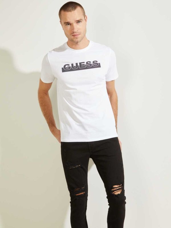 Guess Apex T-shirt Herr Vita | 431586-LGU