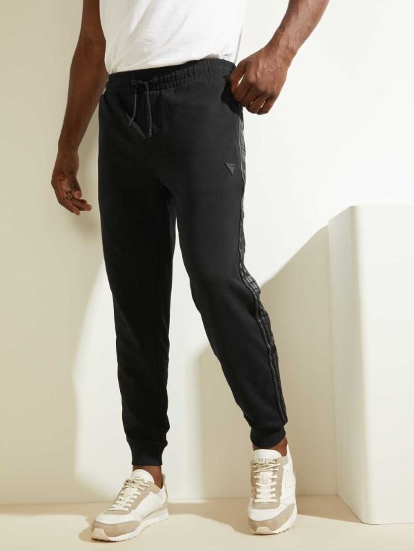 Guess Arlo Logo Mjukisbyxor Herr Svarta | 408926-XFG