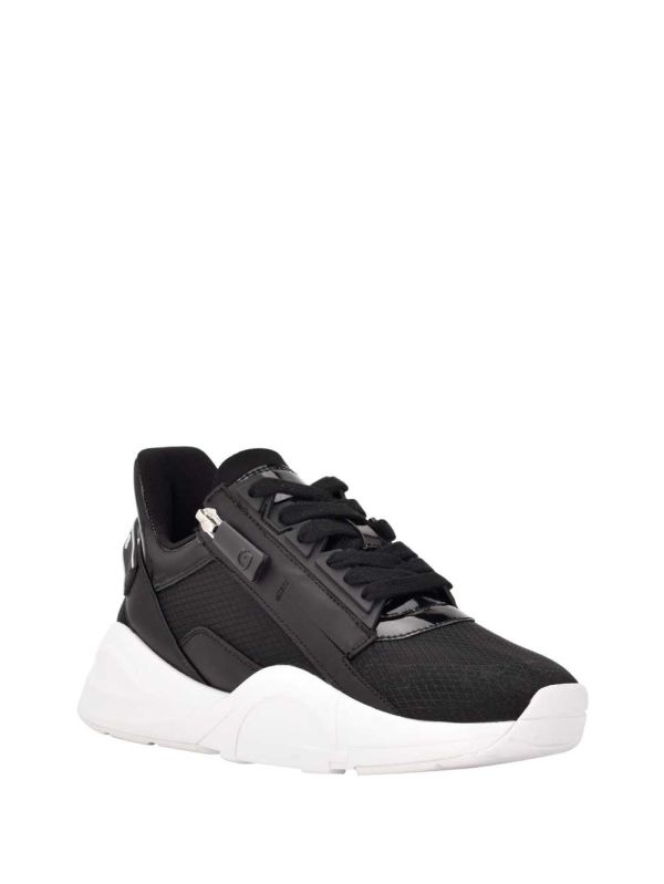 Guess Bailian Side-Zip Sneakers Dam Svarta | 631457-BEA