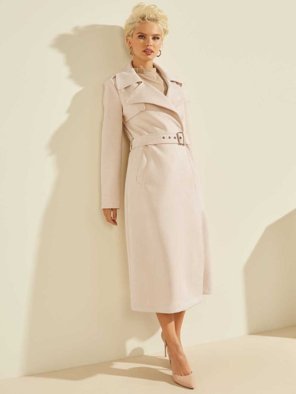 Guess Baraa Longline Trench Rockar Dam Beige | 830172-QFL