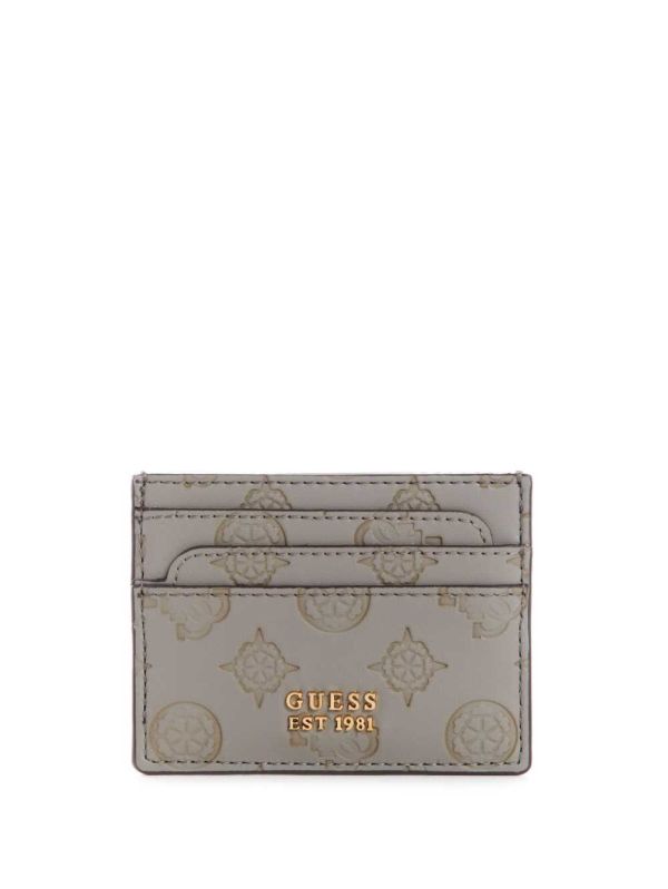 Guess Bea Card Holder Plånbok Dam Grå Vita | 261078-OIA