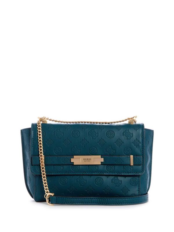 Guess Bea Convertible Crossbody Väska Dam Mörkgröna | 291763-IKO