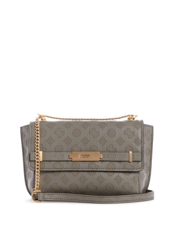 Guess Bea Convertible Crossbody Väska Dam Grå Vita | 742316-PQU