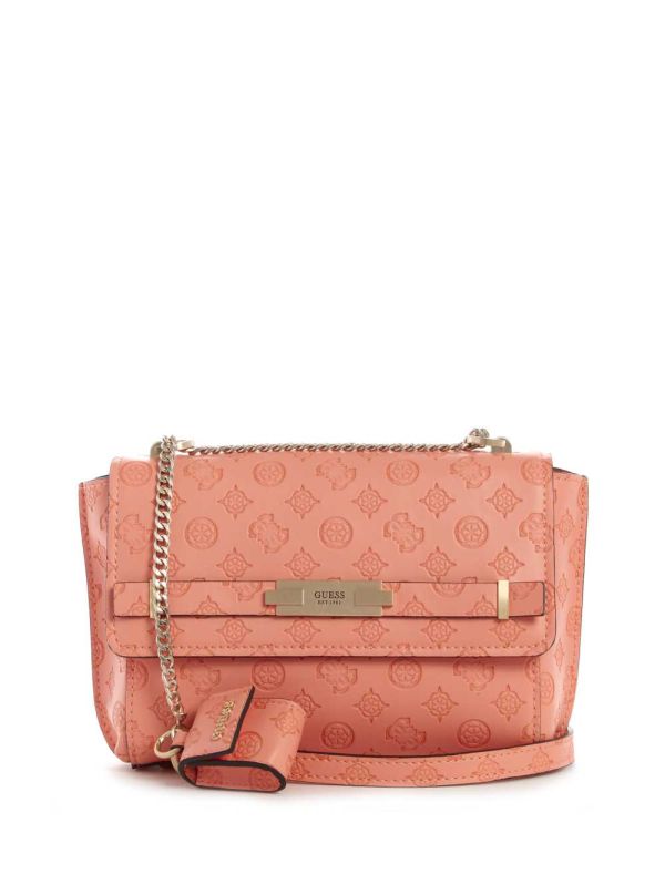 Guess Bea Convertible Crossbody Väska Dam Korall | 759803-QDF