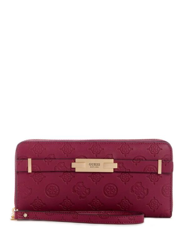 Guess Bea Large Zip-Around Plånbok Dam Bruna | 325897-EVX