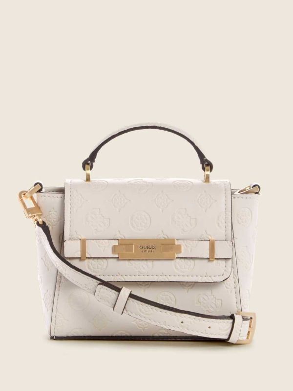Guess Bea Mini Top Handle Crossbody Väska Dam Grå | 745308-NQG