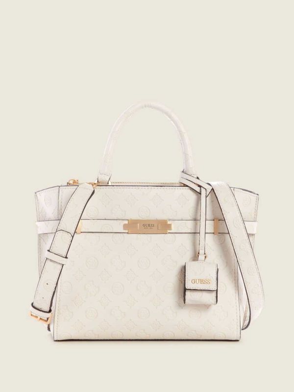 Guess Bea Society Satchel Väska Dam Grå | 324170-HJV