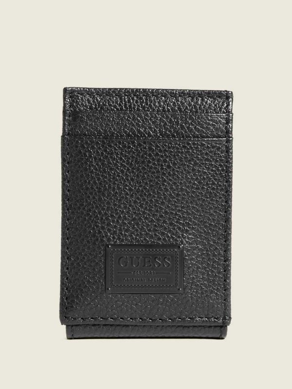 Guess Bishop Magnetic Fold Plånbok Herr Svarta | 483150-AOD