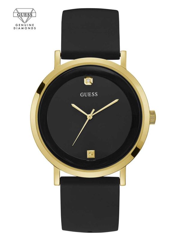 Guess Black And Gold-Tone Analog Klocka Herr Svarta | 579863-TDB