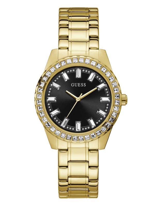 Guess Black And Gold-Tone Analog Klocka Dam Olika Färger | 950316-QOX