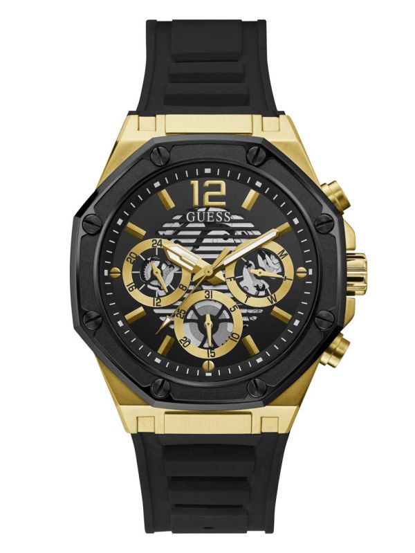 Guess Black And Gold-Tone Multifunction Klocka Herr Olika Färger | 720948-JOL
