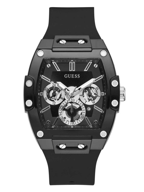 Guess Black And Silver-Tone Multifunction Klocka Herr Olika Färger | 285160-JBZ