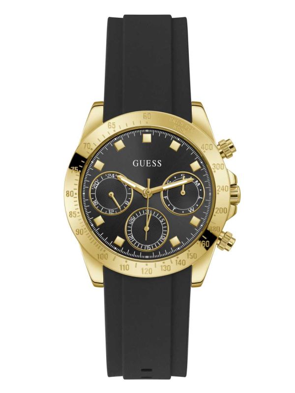 Guess Black and Gold-Tone Chronographic Klocka Dam Olika Färger | 375601-XVO