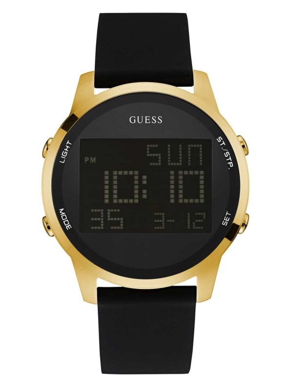 Guess Black and Gold-Tone Digital Chronograph Klocka Herr Guld Svarta | 061745-UDB