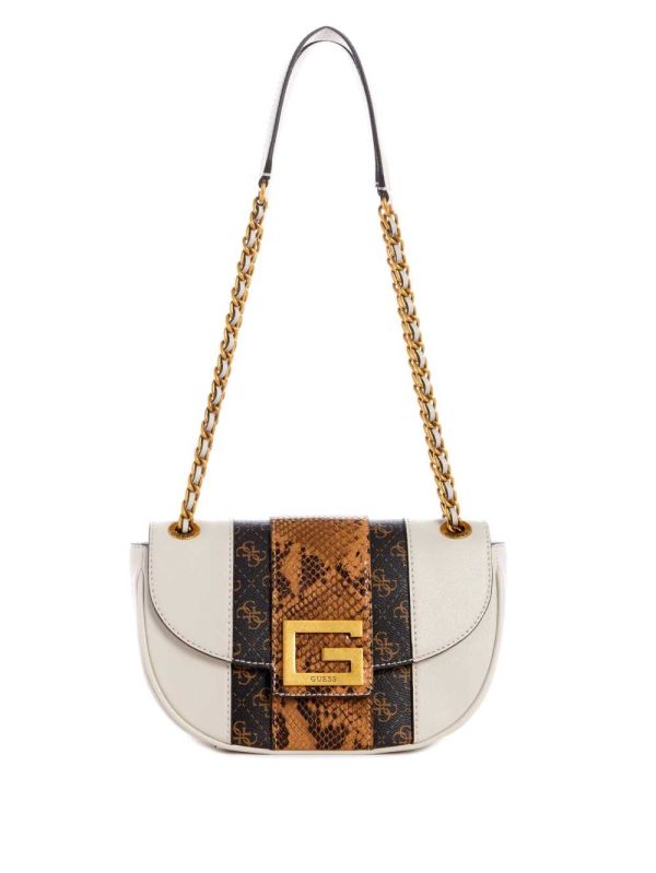 Guess Bling Python Convertible Crossbody Väska Dam Grå Olika Färger | 784152-XTL