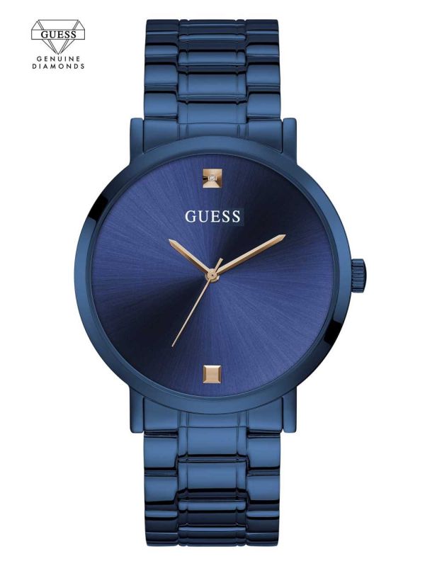 Guess Blue Diamond Analog Klocka Herr Blå | 239567-RFY