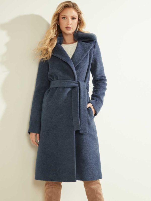 Guess Brenda Wrap Rockar Dam Tvätt Marinblå | 618035-IVZ