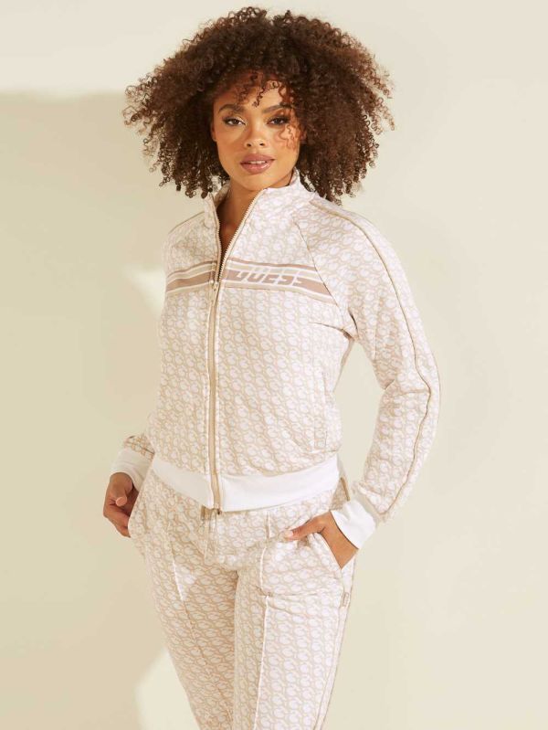 Guess Brianna Zip-Up Jacka Dam Ljusbruna | 361970-UXC