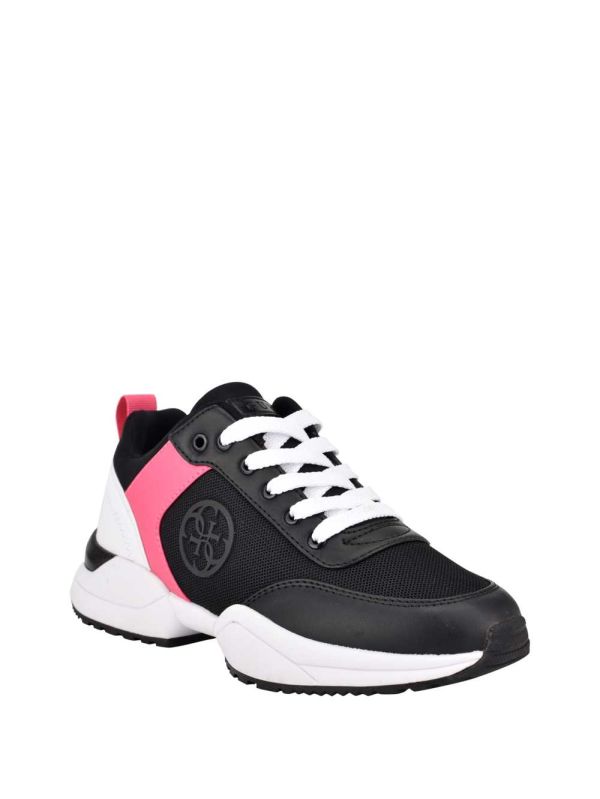 Guess Bridell Quattro-G Sneakers Dam Svarta Bruna | 274069-FOX