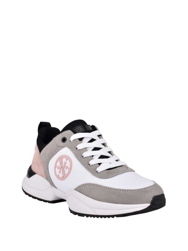 Guess Bridell Quattro-G Sneakers Dam Vita Olika Färger | 285130-KSH