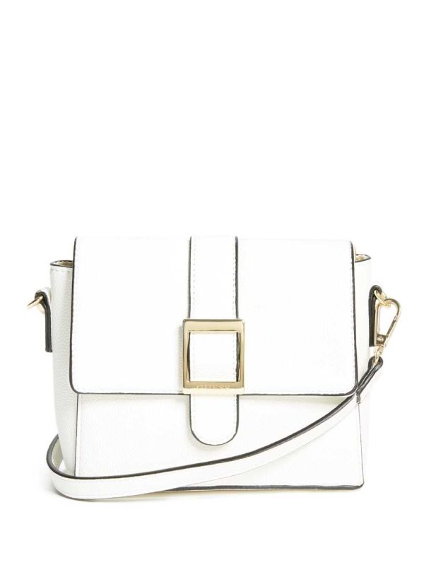 Guess Cara Spännen Crossbody Väska Dam Vita | 163952-VRZ
