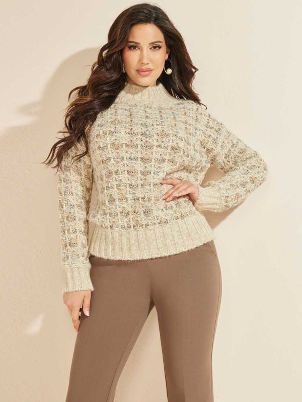 Guess Cecilia Tröjor Dam Khaki Bruna | 813529-EZJ