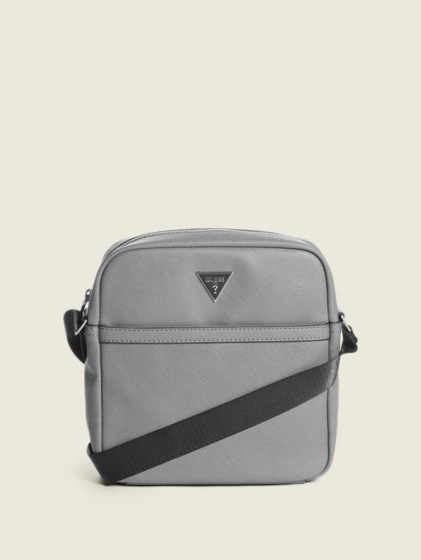 Guess Certosa Platta Crossbody Väska Dam Grå | 312678-CMV