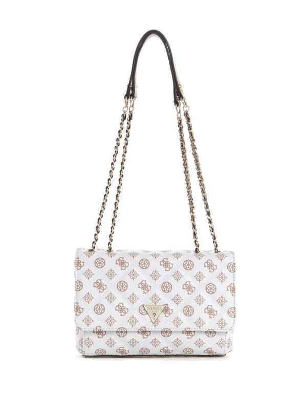 Guess Cessily Faux-Läder Convertible Crossbody Väska Dam Vita Olika Färger | 025491-PJD