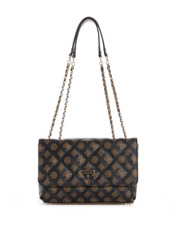 Guess Cessily Faux-Läder Convertible Crossbody Väska Dam Olika Färger | 386107-PDN