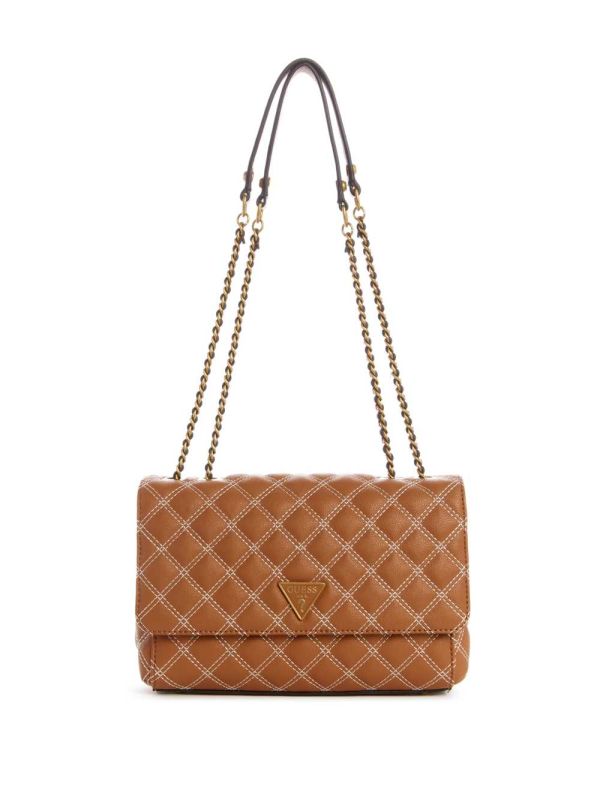 Guess Cessily Quilted Convertible Crossbody Väska Dam Bruna | 803456-YDK