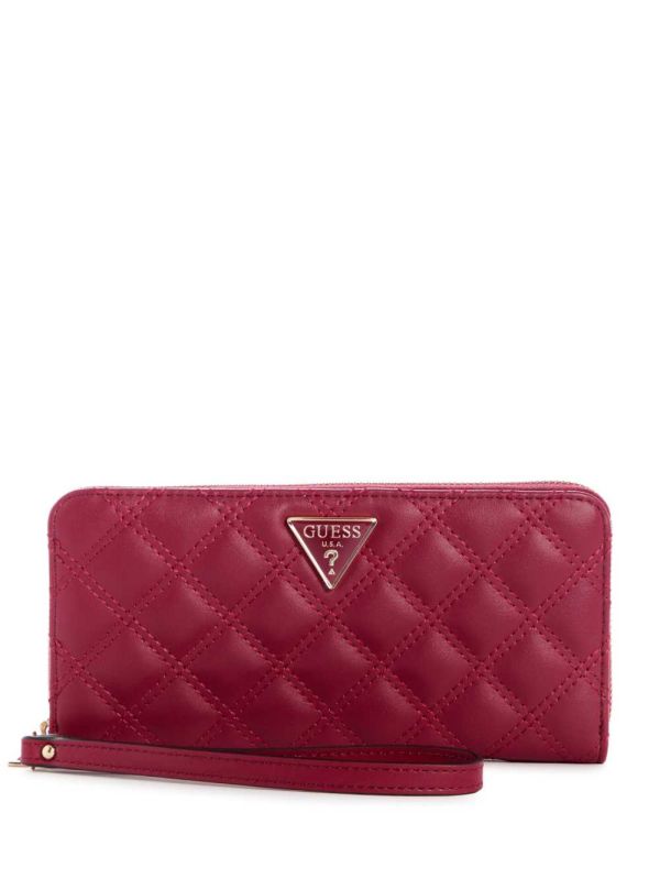 Guess Cessily Quilted Large Zip-Around Plånbok Dam Bruna | 618537-ULY