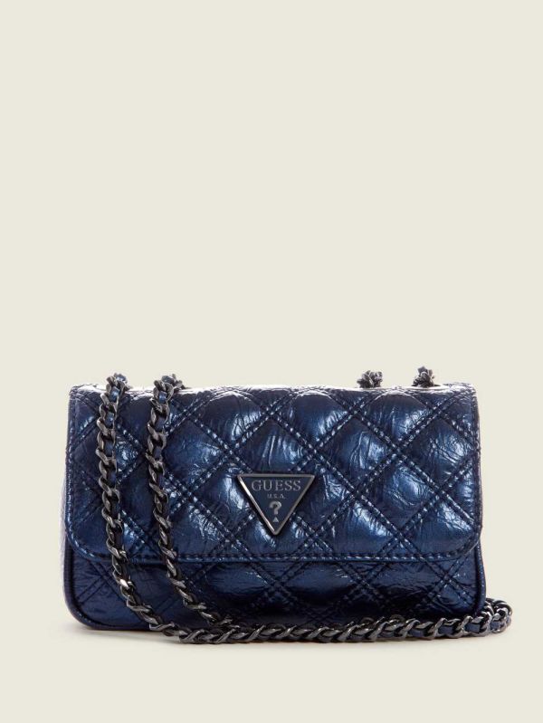 Guess Cessily Quilted Mini Convertible Crossbody Väska Dam Gula | 368714-ELD