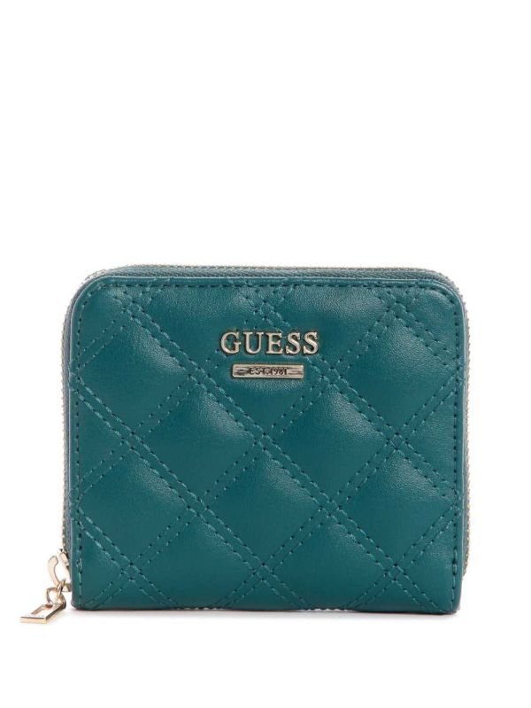 Guess Cessily Quilted Small Zip-Around Plånbok Dam Grå Tvätt | 342865-TOP